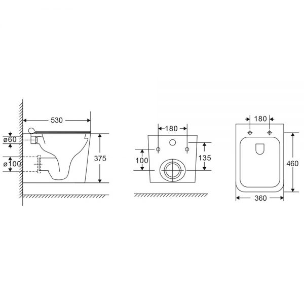 VERONA WALL HUNG RIMLESS - Image 3